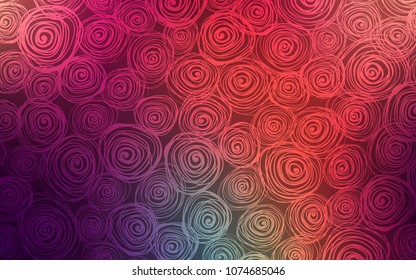 Dark Green, Red vector natural abstract template. Creative illustration in blurred style with roses. The best blurred design for your business.