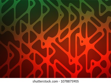 Dark Green, Red vector natural elegant texture. Blurred decorative design in Indian style with Zen tangles. The pattern can be used for coloring books and pages for kids.