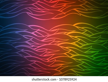 Dark Green, Red vector natural abstract texture. Brand-new colored illustration in blurry style with doodles. The pattern can be used for wallpapers and coloring books.