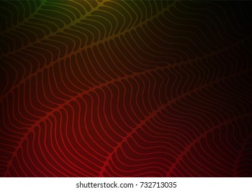 Dark Green, Red vector natural abstract background. Sketchy hand drawn doodles on blurred background. The pattern can be used for coloring books and pages for kids.