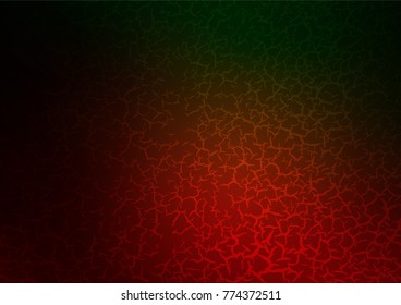 Dark Green, Red vector natural elegant texture. A vague abstract illustration with doodles in Indian style. The pattern can be used for coloring books and pages for kids.