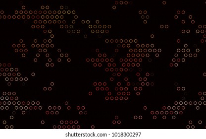 Dark Green, Red vector  pattern with spheres. Abstract illustration with colored bubbles in nature style. Pattern can be used as texture of water, rain drops.