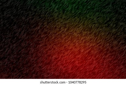 Dark Green, Red vector pattern with bubble shapes. Brand-new colored illustration in marble style with gradient. The best blurred design for your business.