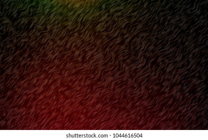 Dark Green, Red vector pattern with liquid shapes. Colorful abstract illustration with gradient lines. Pattern for your business design.