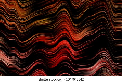 Dark Green, Red vector pattern with bent lines. Geometric illustration in marble style with gradient.  Textured wave pattern for backgrounds.