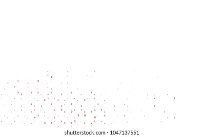 Dark Green, Red vector pattern with Digit symbols. Shining colorful illustration with isolated Digit signs. The pattern can be used as ads, poster, banner for books.