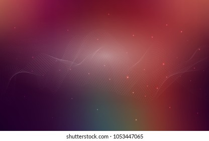 Dark Green, Red vector pattern with spheres. Illustration with set of shining colorful abstract circles. The pattern can be used for ads, leaflets of liquid.