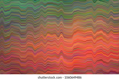 Dark Green, Red vector pattern with liquid shapes. Creative illustration in halftone marble style with gradient. A completely new template for your business design.