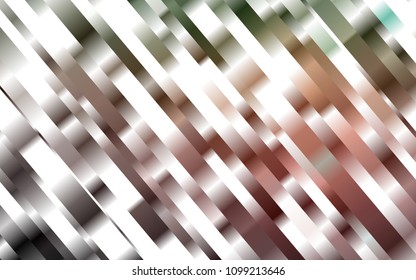 Dark Green, Red vector pattern with narrow lines. Decorative shining illustration with lines on abstract template. The pattern can be used for websites.