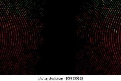 Dark Green, Red vector pattern with liquid shapes. Blurred geometric sample with gradient bubbles.  A new texture for your  ad, booklets, leaflets.