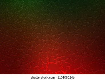 Dark Green, Red vector pattern with lava shapes. Colorful illustration in abstract marble style with gradient. The elegant pattern for brand book.