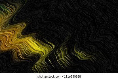 Dark Green, Red vector pattern with bent ribbons. Geometric illustration in marble style with gradient.  New composition for your brand book.