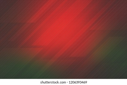 Dark Green, Red vector pattern with sharp lines. Decorative shining illustration with lines on abstract template. Pattern for ads, posters, banners.