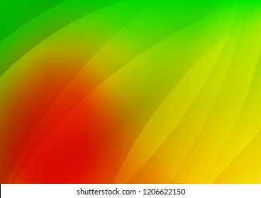 Dark Green, Red vector pattern with narrow lines. Decorative shining illustration with lines on abstract template. Best design for your ad, poster, banner.