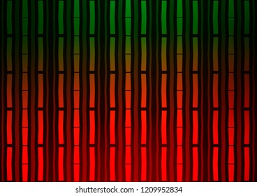 Dark Green, Red vector pattern with narrow lines. Lines on blurred abstract background with gradient. The pattern can be used for websites.