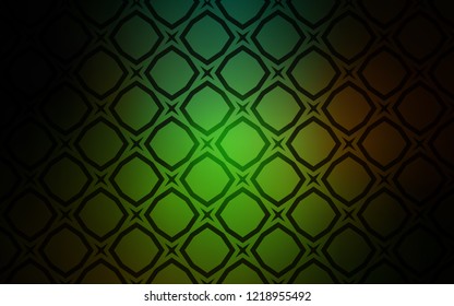 Dark Green, Red vector pattern with christmas stars. Modern geometrical abstract illustration with stars. Smart design for your business advert.