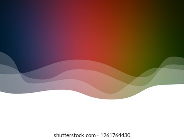 Dark Green, Red vector pattern with bubble shapes. Colorful illustration in abstract marble style with gradient. New composition for your brand book.