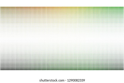 Dark Green, Red vector  pattern with spheres. Glitter abstract illustration with blurred drops of rain. Design for poster, banner of websites.