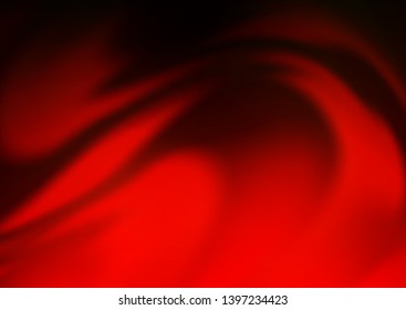 Dark Green, Red vector pattern with bent ribbons. Glitter abstract illustration with wry lines. The elegant pattern for brand book.