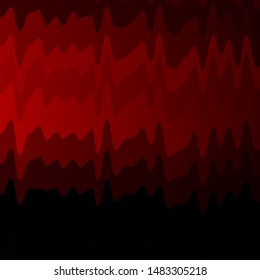 Dark Green, Red vector pattern with curved lines. Gradient illustration in simple style with bows. Smart design for your promotions.