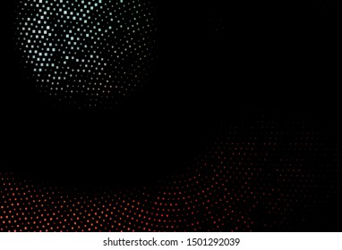 Dark Green, Red vector pattern in square style. Modern abstract illustration with colorful rectangles. Pattern for busines ad, booklets, leaflets