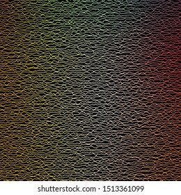 Dark Green, Red vector pattern with curved lines. Colorful illustration in abstract style with bent lines. Pattern for booklets, leaflets.