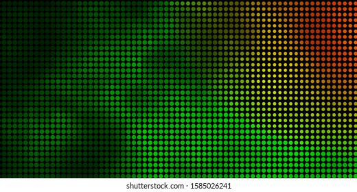 Dark Green, Red vector pattern with spheres. Modern abstract illustration with colorful circle shapes. Pattern for websites.