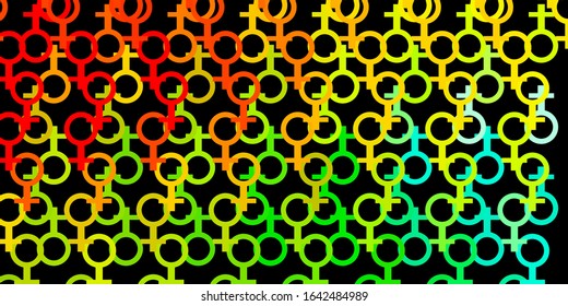 Dark Green, Red vector pattern with magic elements. Retro design in abstract style with witchcraft forms. Simple design for occult depiction.