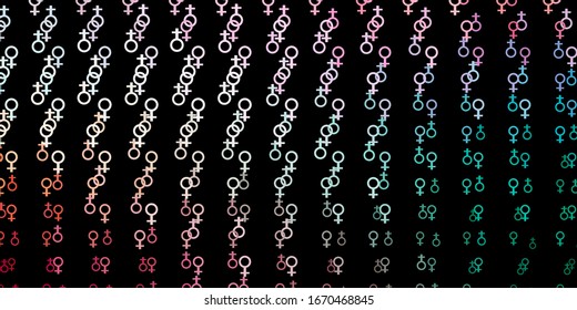 Dark Green, Red vector pattern with magic elements. Abstract illustration with gothic gradient shapes. Design for magic, spiritual events.