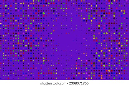Dark Green, Red vector pattern with spheres. Illustration with set of shining colorful abstract circles. Design for posters, banners.