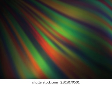 Dark Green, Red vector pattern with lamp shapes. Creative geometric illustration in marble style with gradient. The template for cell phone backgrounds.