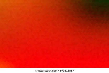 Dark Green, Red vector pattern. Hexagonal template. Geometric sample. Repeating hexagon shapes. Brand-New texture for your design. Pattern can be used for background