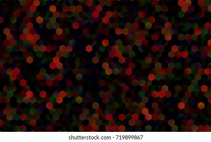 Dark Green, Red vector pattern. Hexagonal template. Geometric sample. Repeating hexagon shapes. Brand-New texture for your design. Pattern can be used for background Dark Green, Red vector pattern. Hexagonal template. Geometric sample. Repeating hexagon shapes. Brand-New texture for your design. Pattern can be used for background