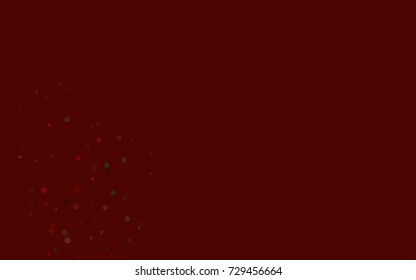 Dark Green, Red vector red pattern of geometric circles, shapes. Colorful mosaic banner. Geometric background with colored disks.