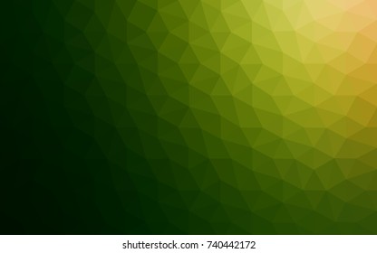 Dark Green, Red vector Pattern.  triangular template. Geometric sample. Repeating routine with triangle shapes. New texture for your design. Pattern can be used for background.