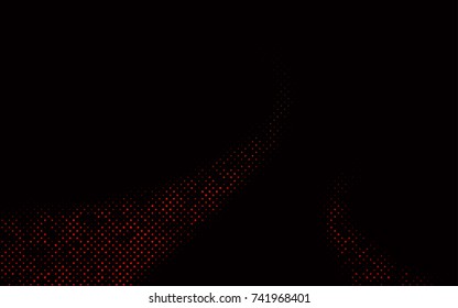 Dark Green, Red vector red pattern of geometric circles, shapes. Colorful mosaic banner. Geometric background with colored disks.