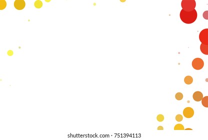 Dark Green, Red vector red pattern of geometric circles, shapes. Colorful mosaic banner. Geometric background with colored disks.