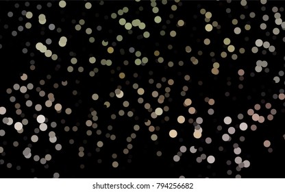 Dark Green, Red vector pattern with colored spheres. Geometric sample of repeating circles on white background in halftone style.