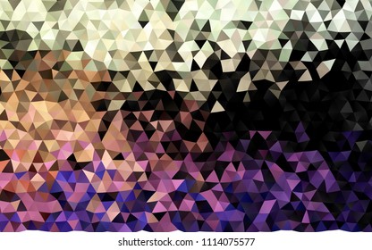Dark Green, Red vector polygon abstract pattern. Creative illustration in halftone style with gradient. The template can be used as a background for cell phones.