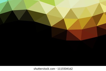 Dark Green, Red vector polygon abstract polygon abstract. A sample with polygonal shapes. A completely new template for your business design.