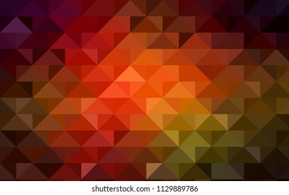 Dark Green, Red vector polygon abstract template. A vague abstract illustration with gradient. The completely new template can be used for your brand book.