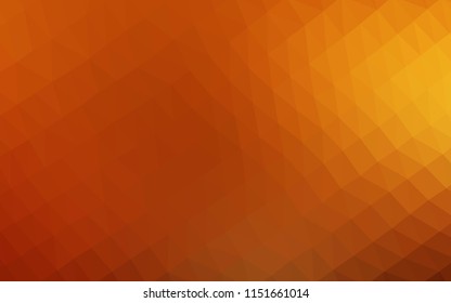 Dark Green, Red vector polygon abstract background. Glitter abstract illustration with an elegant design. The best triangular design for your business.