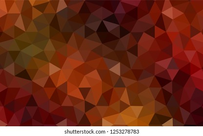 Dark Green, Red vector polygon abstract layout. Colorful illustration in polygonal style with gradient. Pattern for a brand book's backdrop.