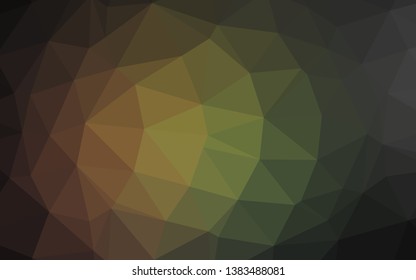 Dark Green, Red vector polygon abstract layout. Glitter abstract illustration with an elegant design. Elegant pattern for a brand book.