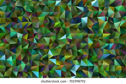 Dark Green, Red vector polygon abstract background. Shining colored illustration in a brand-new style. The template can be used as a background for cell phones.