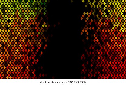 Dark Green, Red vector polygonal illustration, which consist of rectangles. Rectangular pattern for your business design. Geometric background in Origami style with gradient. 