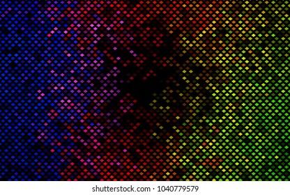 Dark Green, Red vector polygonal illustration, which consist of rectangles. Rectangular pattern for your business design. Geometric background in Origami style with gradient. 
