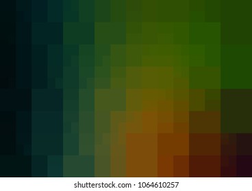 Dark Green, Red vector polygonal illustration, which consist of rectangles. Rectangular pattern for your business design. Geometric background in Origami style with gradient. 
