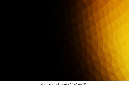 Dark Green, Red vector polygonal template. Geometric illustration in Origami style with gradient.  A new texture for your design.