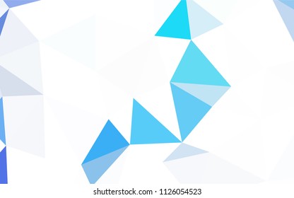 Dark Green, Red vector polygonal pattern. A sample with polygonal shapes. Polygonal design for your web site.